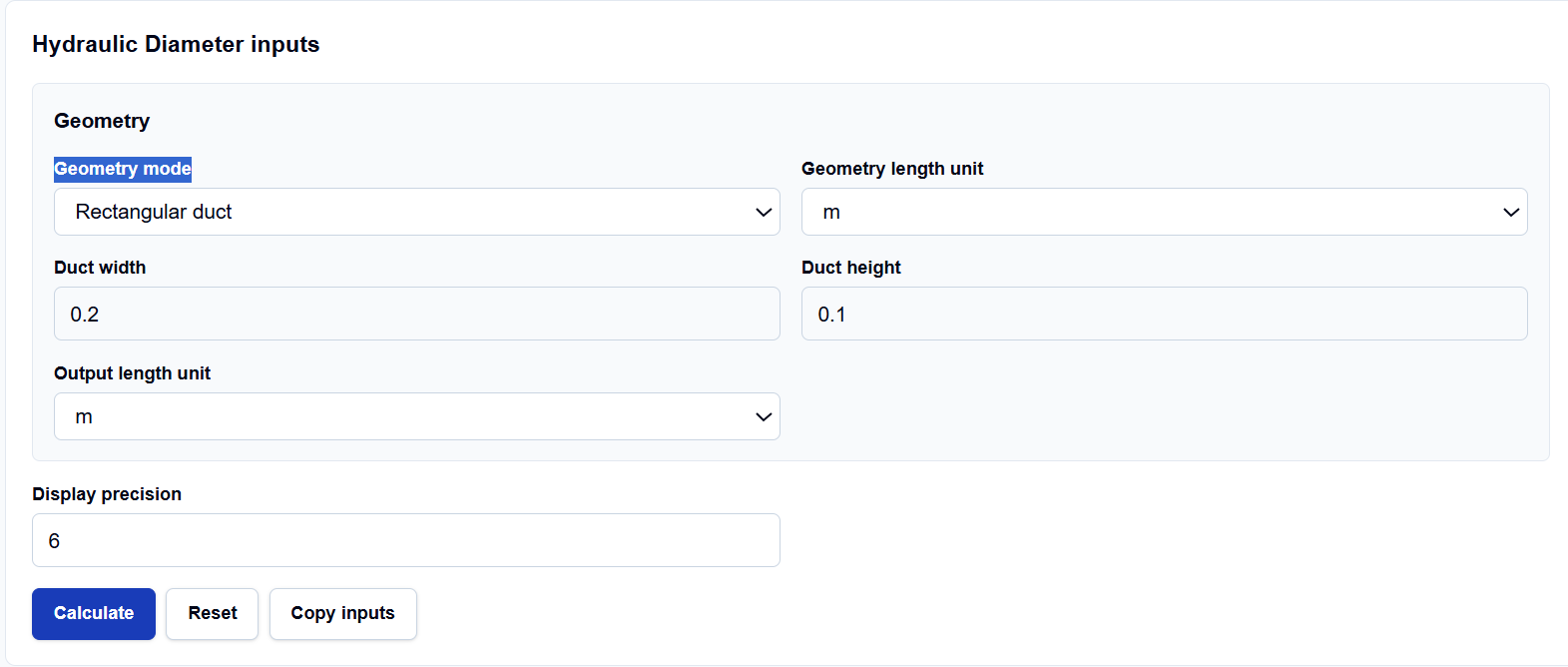 Close-up of the geometry selection menu on the ScholarTool calculator.