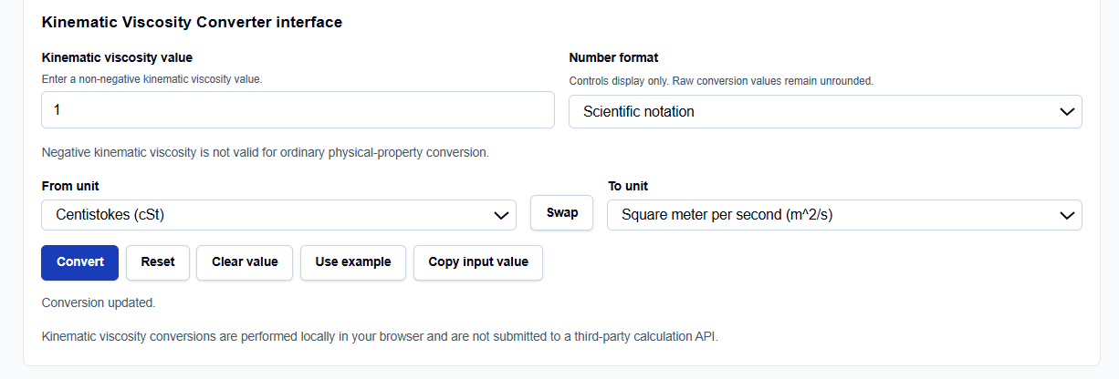 Close-up of unit selection and formatting options on the ScholarTool converter.